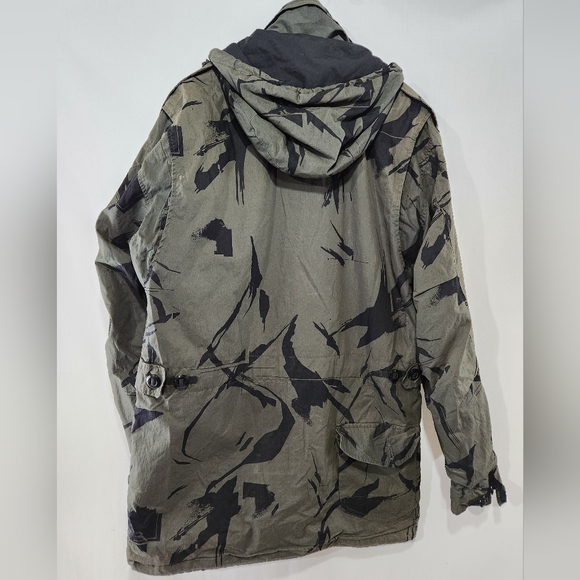 Throwback ADDICT SheCamo Original M-65 Military Camouflage Green Black Coat sz L - Picture 5 of 14